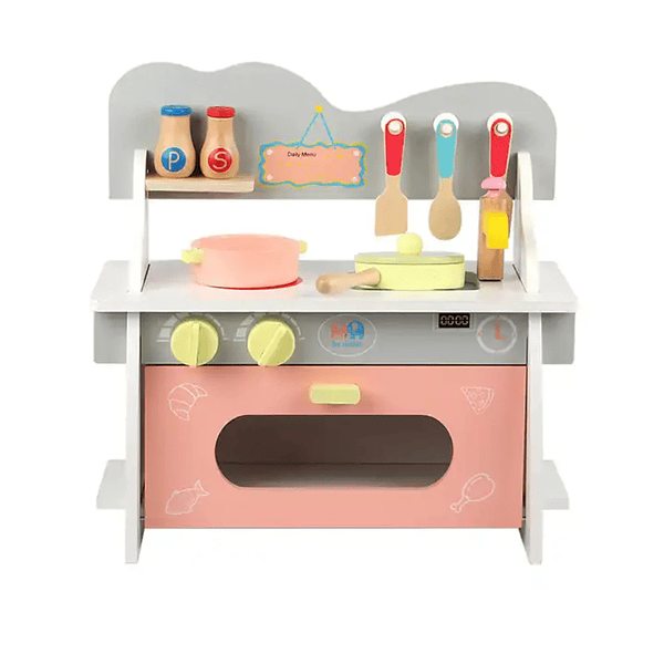 Mini Cocina de Madera con Accesorios Rosa Otuti