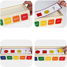 Caja Madera Clasificación Figuras/Colores Juguete Montessori