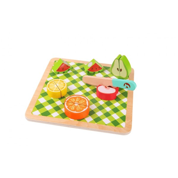 Encaje de Frutas Para Cortar Classic World Juguetes de Madera