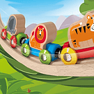 Tren Viaje Por La Selva Hape Juguetes de Madera Niños