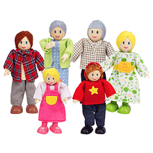 Set de muñecos familia Hape Juguetes de Madera