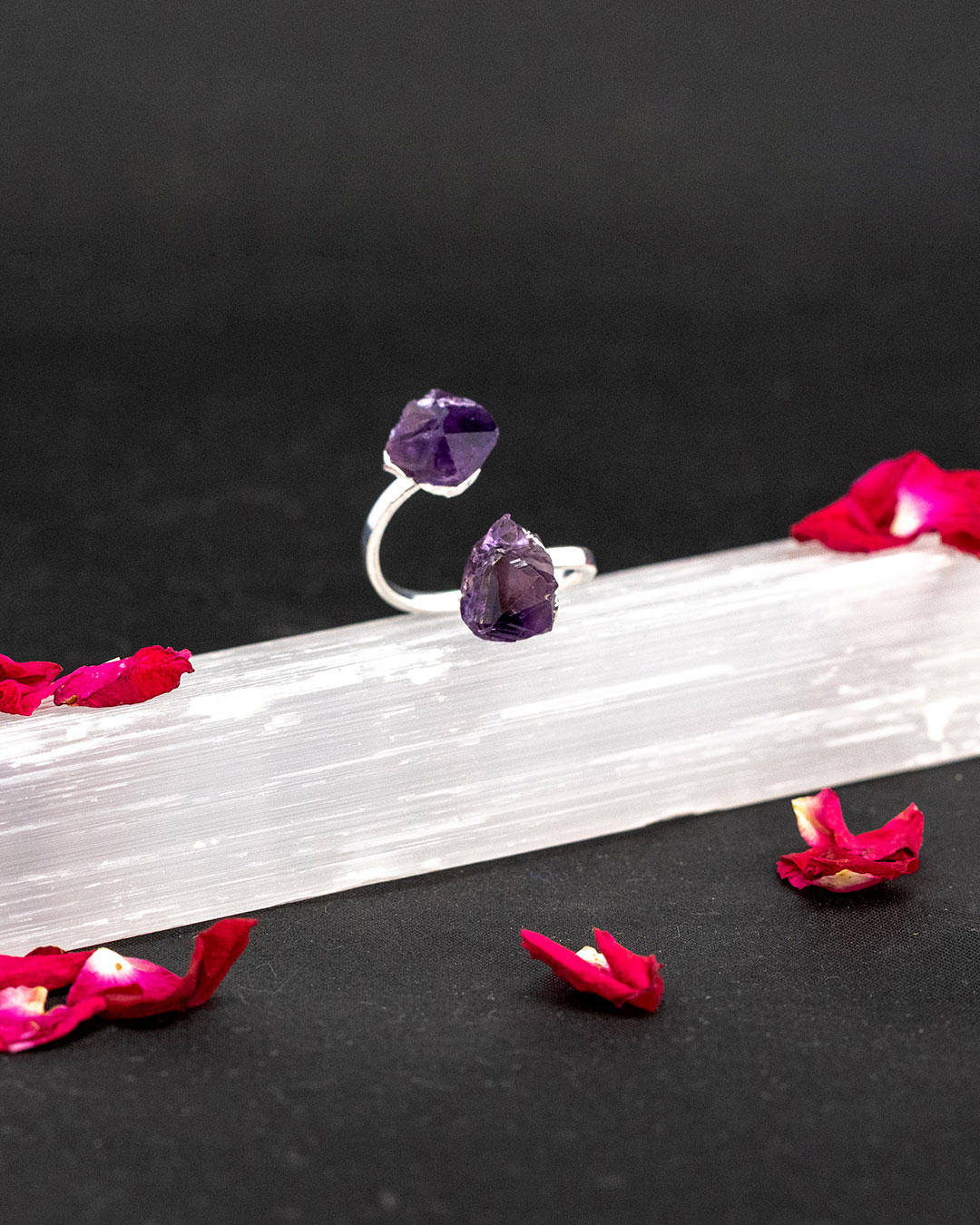 anillo de amatista
