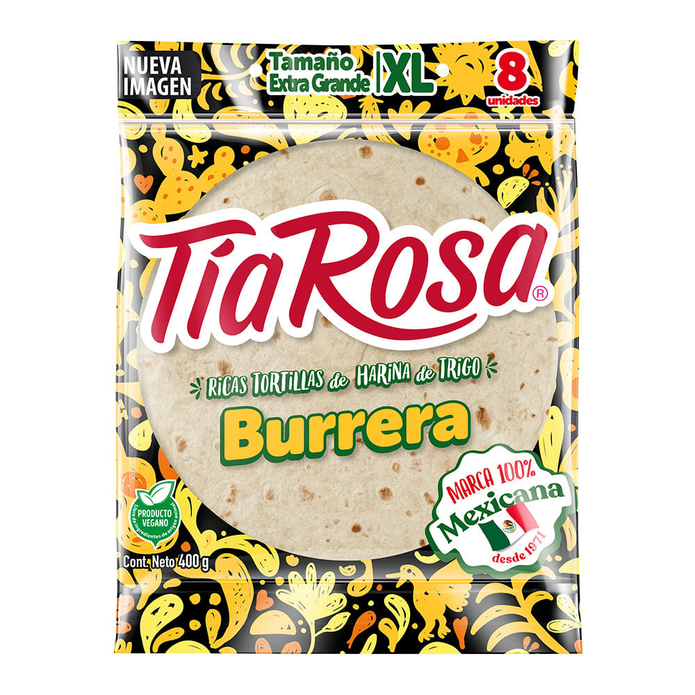 TORTILLAS BURRERAS TIA ROSA, 8 unid