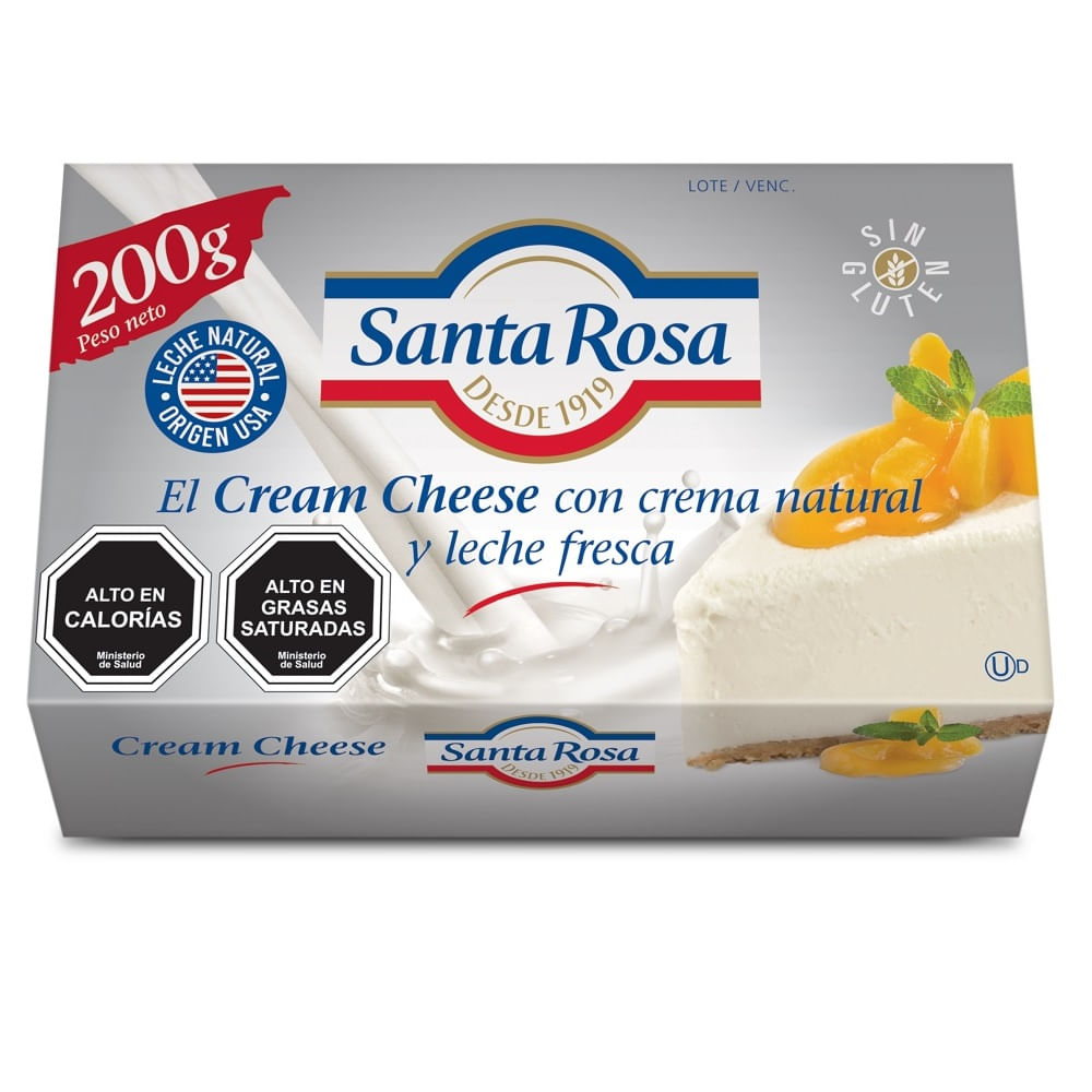 QUESO CREMA SANTA ROSA, 200 grs