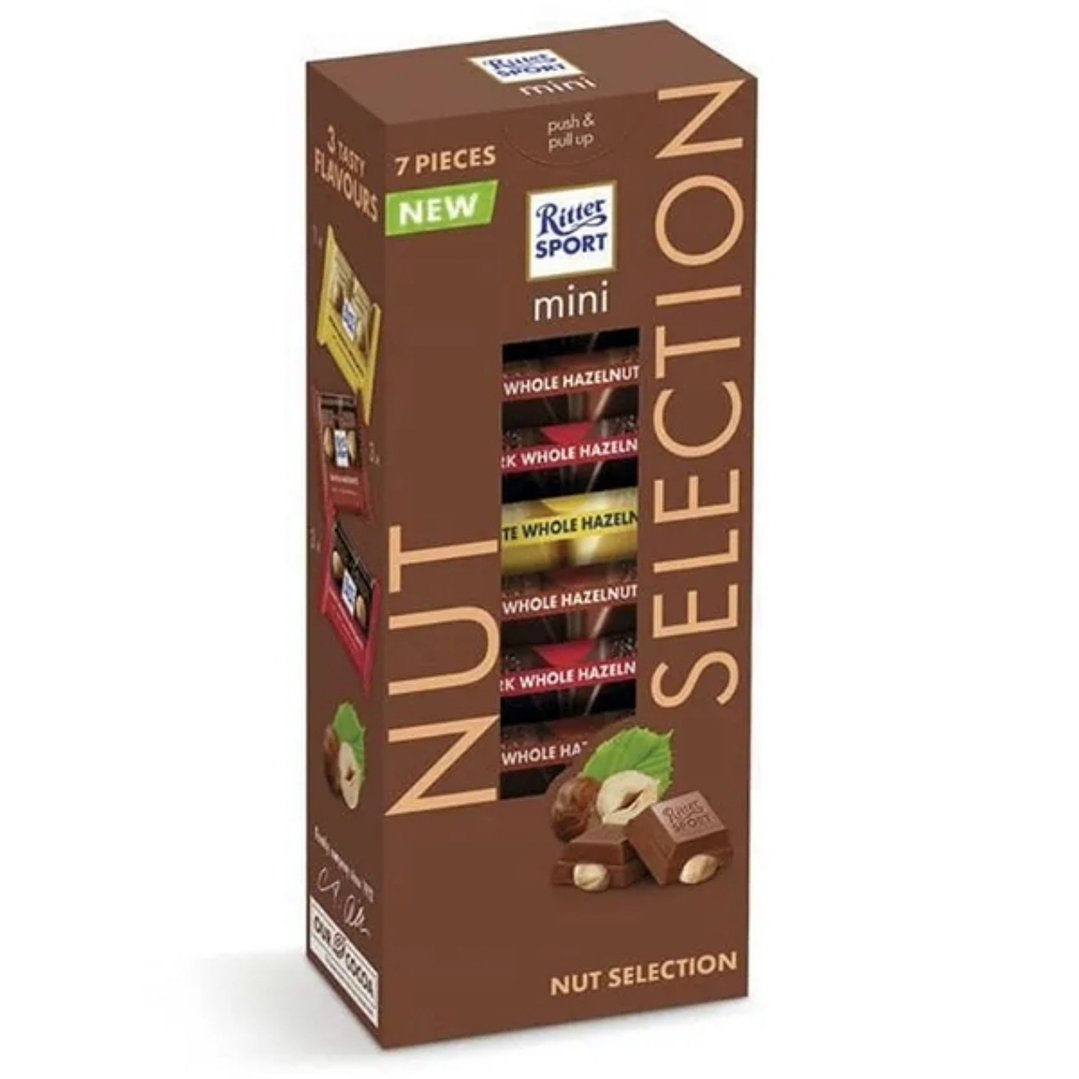 Chocolate de Leche Ritter Sport con Avellanas Mini 117 g (vence 10/01/2026) 1
