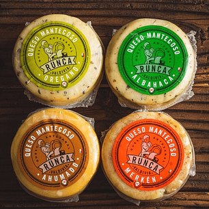 QUESO MANTECOSO CON ESPECIAS RUNCA, 200 Grs
