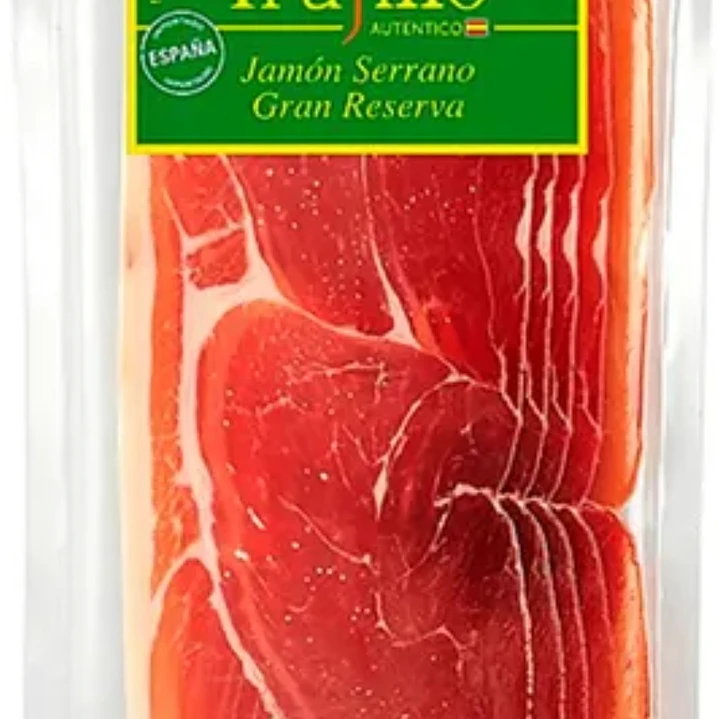 JAMON SERRANO 80 GRS ETIQUETA VERDE 1