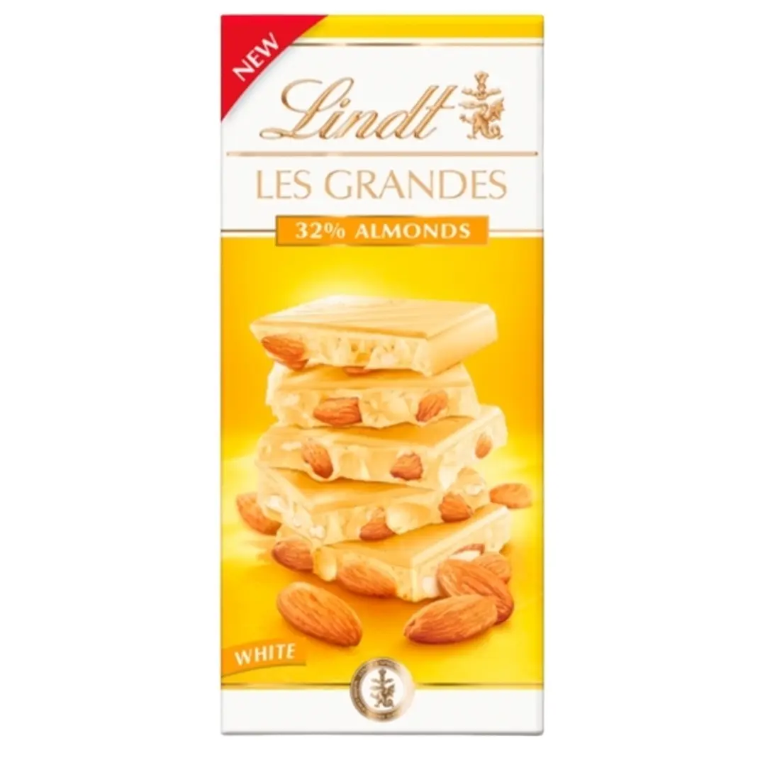 CHOCOLATE LINDT CREATION LES GRANDES 32% ALMENDRAS barra 150 grs 1