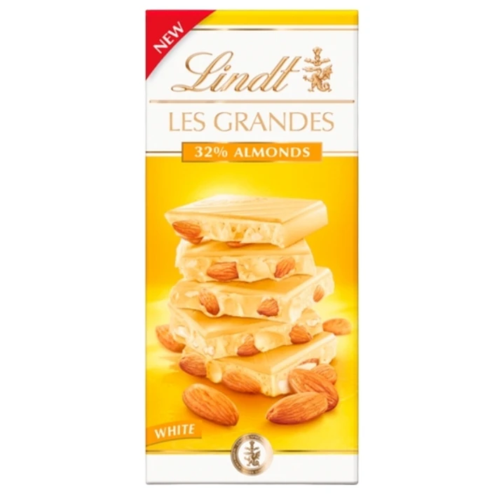 CHOCOLATE LINDT CREATION LES GRANDES 32% ALMENDRAS barra 150 grs 1