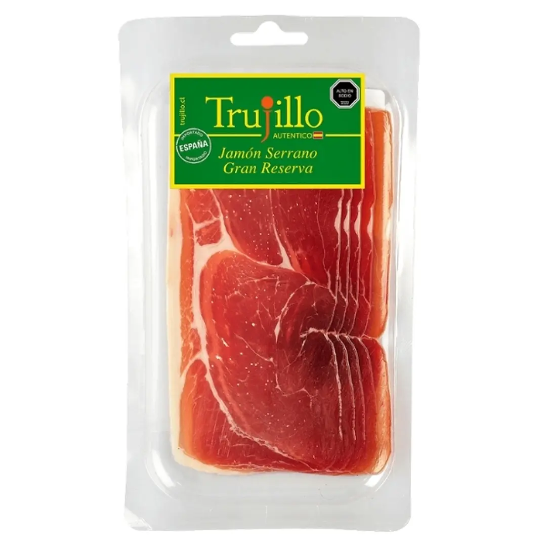 JAMON SERRANO 80 GRS ETIQUETA VERDE 1