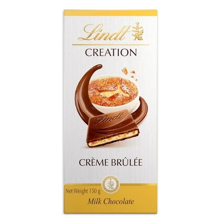 CHOCOLATE LINDT CREATION CREME BRULEE, barra 150 grs 1