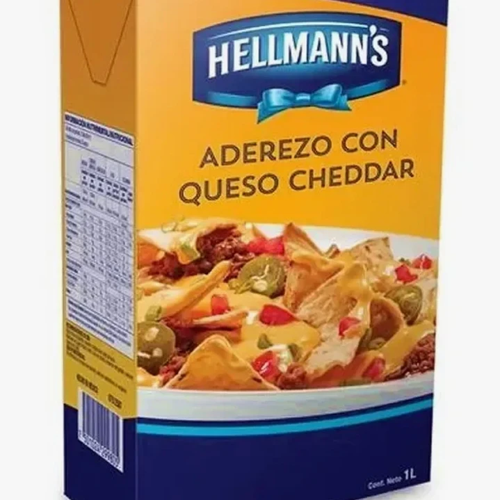 SALSA CHEDDAR HELLMANS LITRO 1