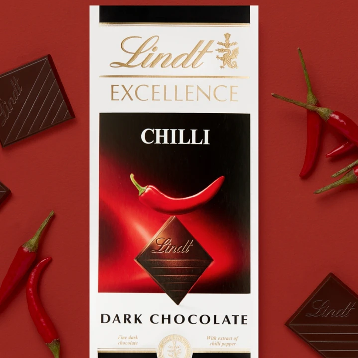 LINDT EXCELLENCE CHILI, 100 GRS 2