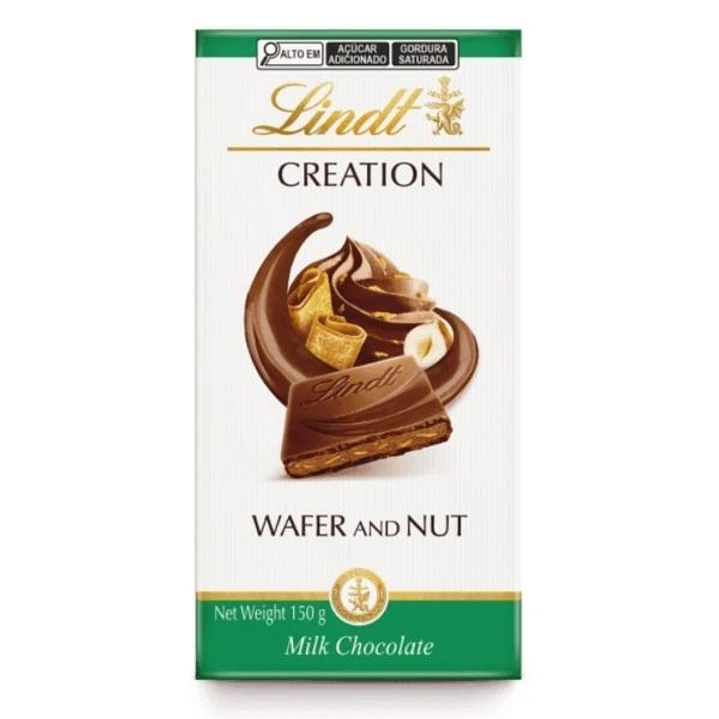 LINDT, CHOCOLATE CREATION WAFER AND NUTS, 150 GRS 1