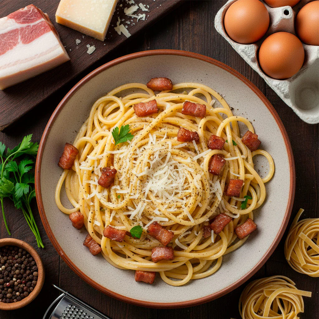 Receta Estrella de la Semana: Pasta Carbonara Artesanal con Guanciale y Queso Ahumado