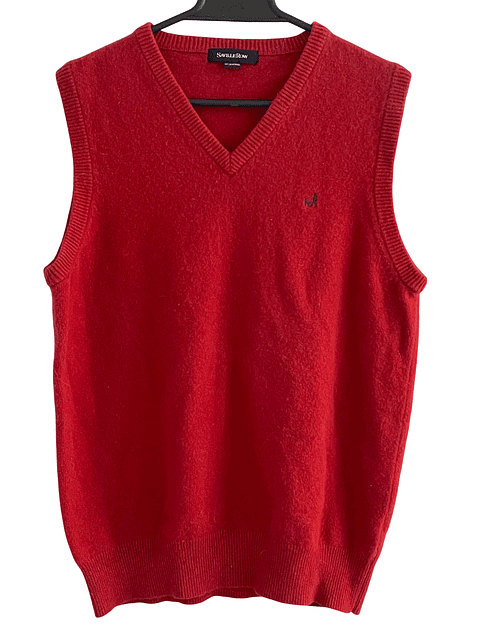 SWEATER SAVILLE ROJO 100% LANA MERINO