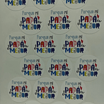 100 Stickers publicitarios 5x5 cms