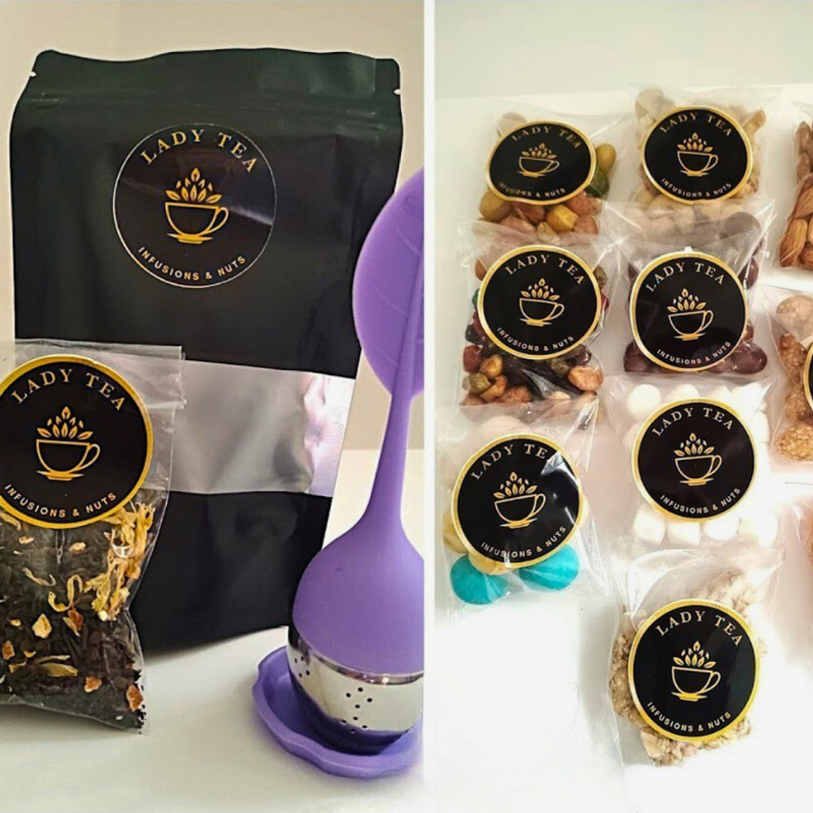 Pack Té Majestic + Infusor + 10 Frutos Secos 1