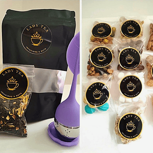 Pack Té Majestic + Infusor + 10 Frutos Secos