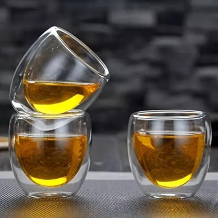 Vaso de vidrio doble pared 4