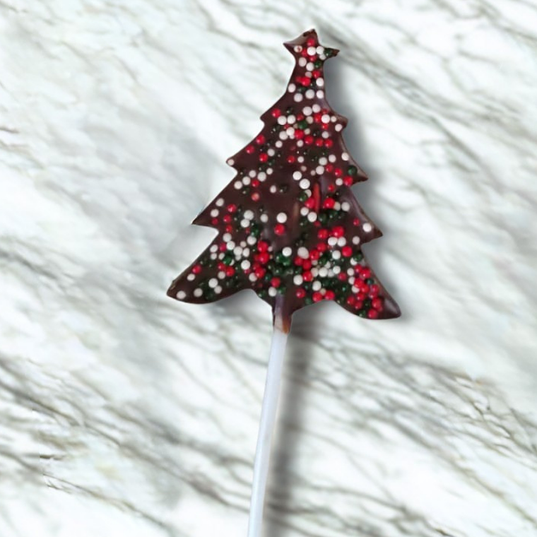 Paletas Navideñas de Chocolate 1
