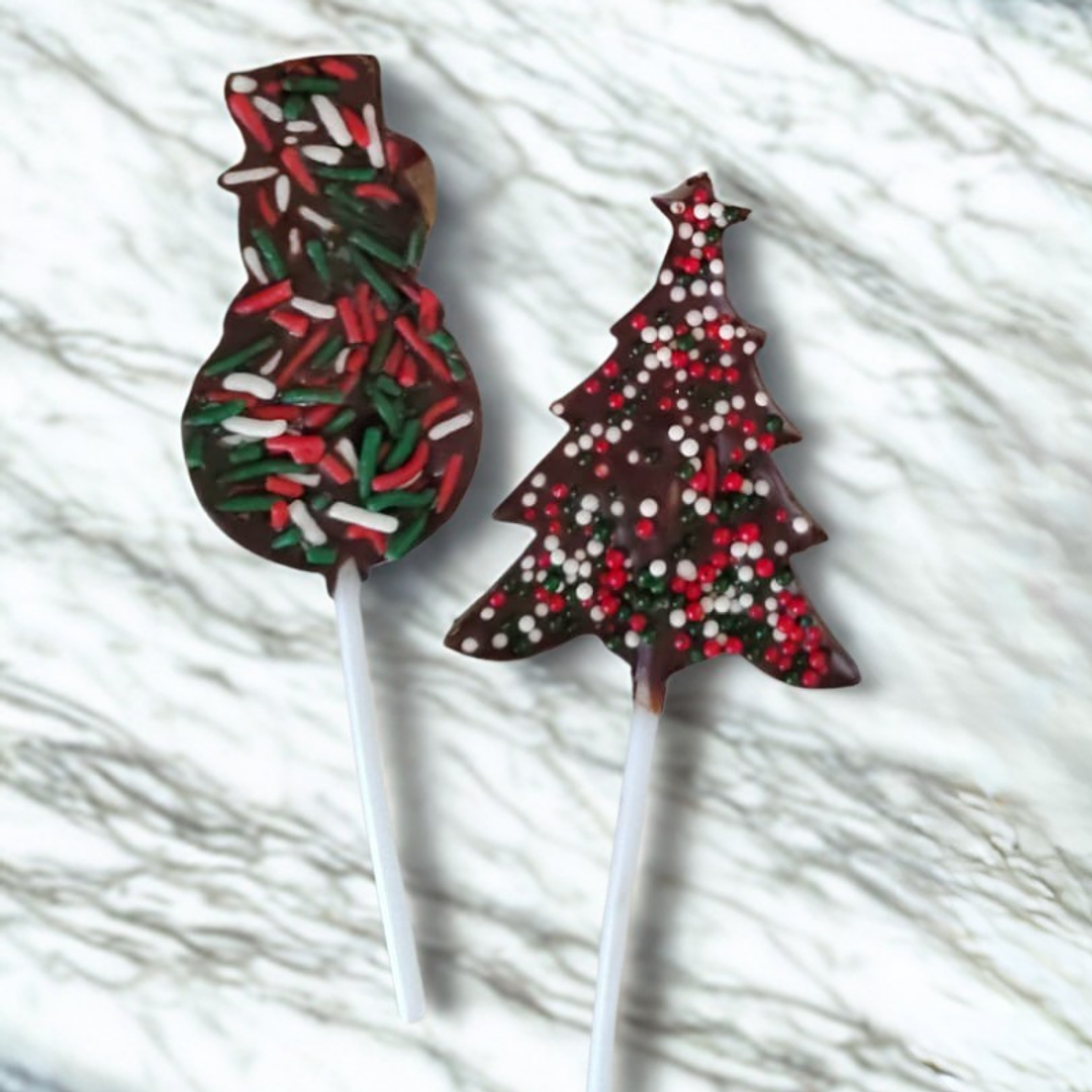 Paletas Navideñas de Chocolate 2