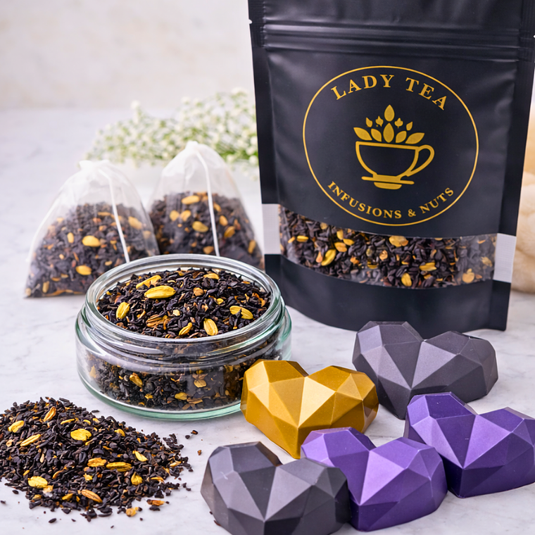 Pack Té Elección + Bombones de Chocolate 10