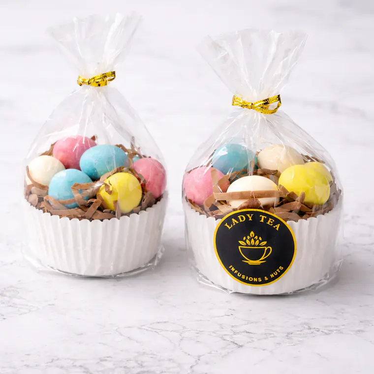 Huevitos de almendra con caramelo 4