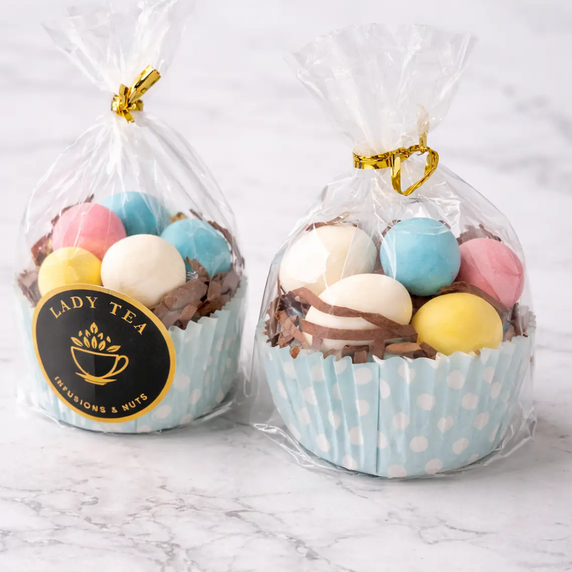 Huevitos de almendra con caramelo 2