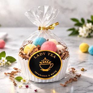 Huevitos de almendra con caramelo