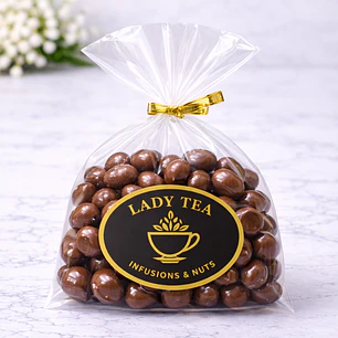 Granos de café bañados en chocolate