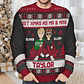 1st Xmas As Mr & Mrs Cartoon Couple - Personalized Unisex Ugly Sweater - Miniatura 4