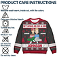 1st Xmas As Mr & Mrs Cartoon Couple - Personalized Unisex Ugly Sweater - Miniatura 7