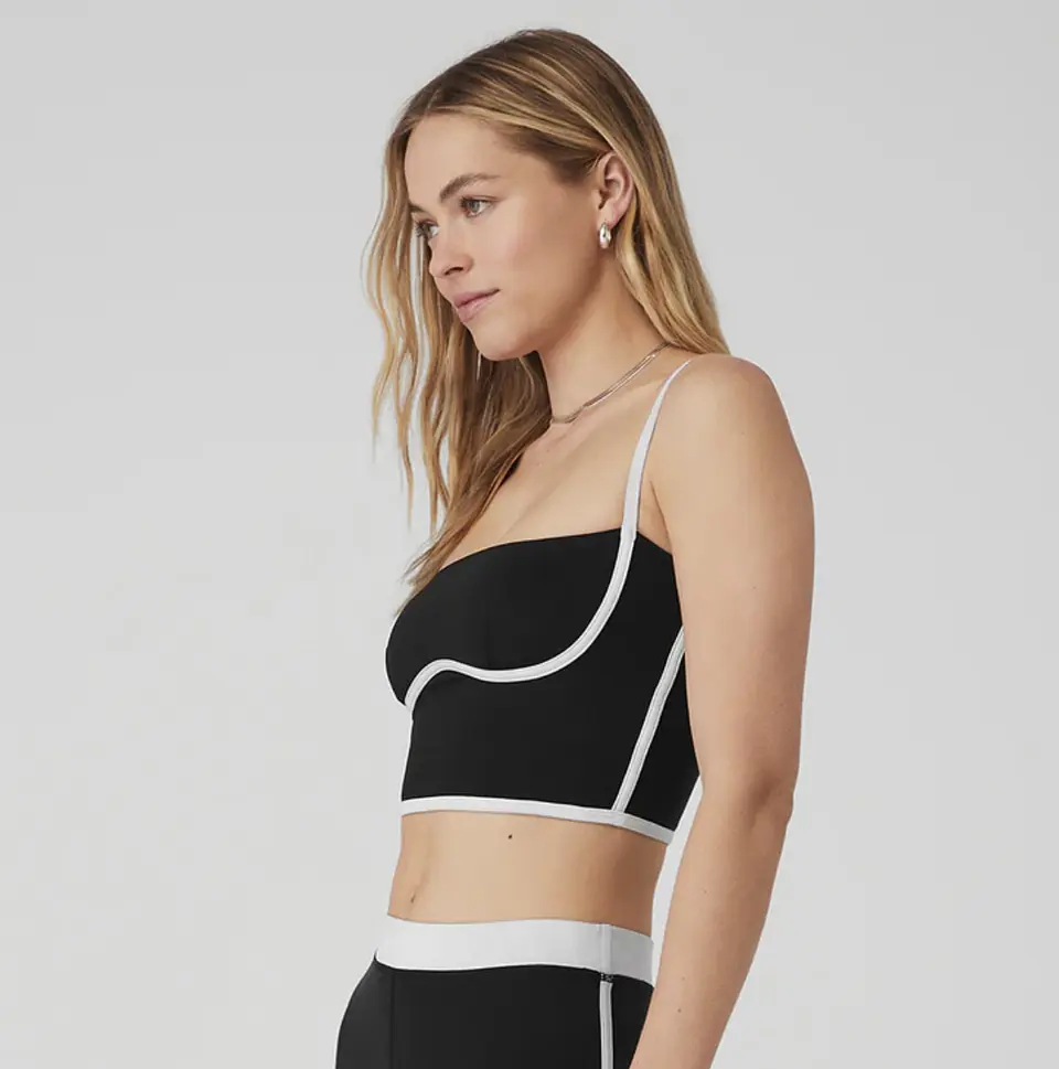 Top Negro Airbrush Streamlined Bra 2