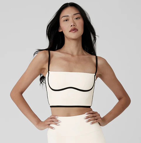 Top blanco Airbrush Streamlined Bra