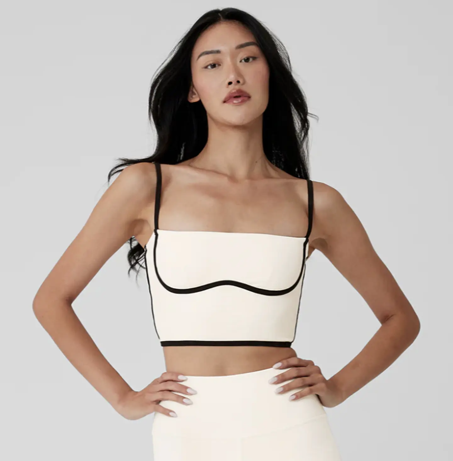 Top blanco Airbrush Streamlined Bra 1