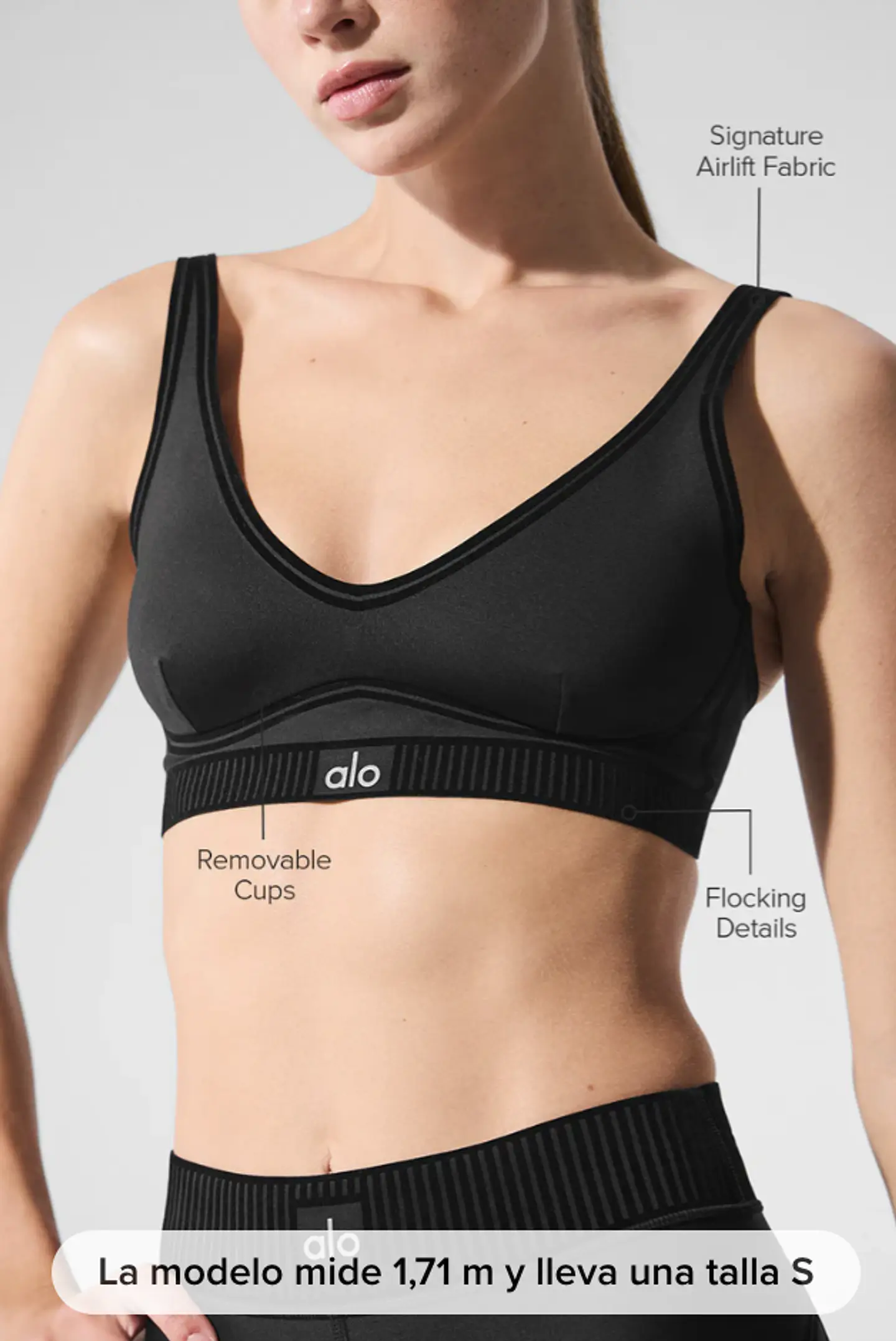 Sujetador Negro Airlift Line Up Bra 2