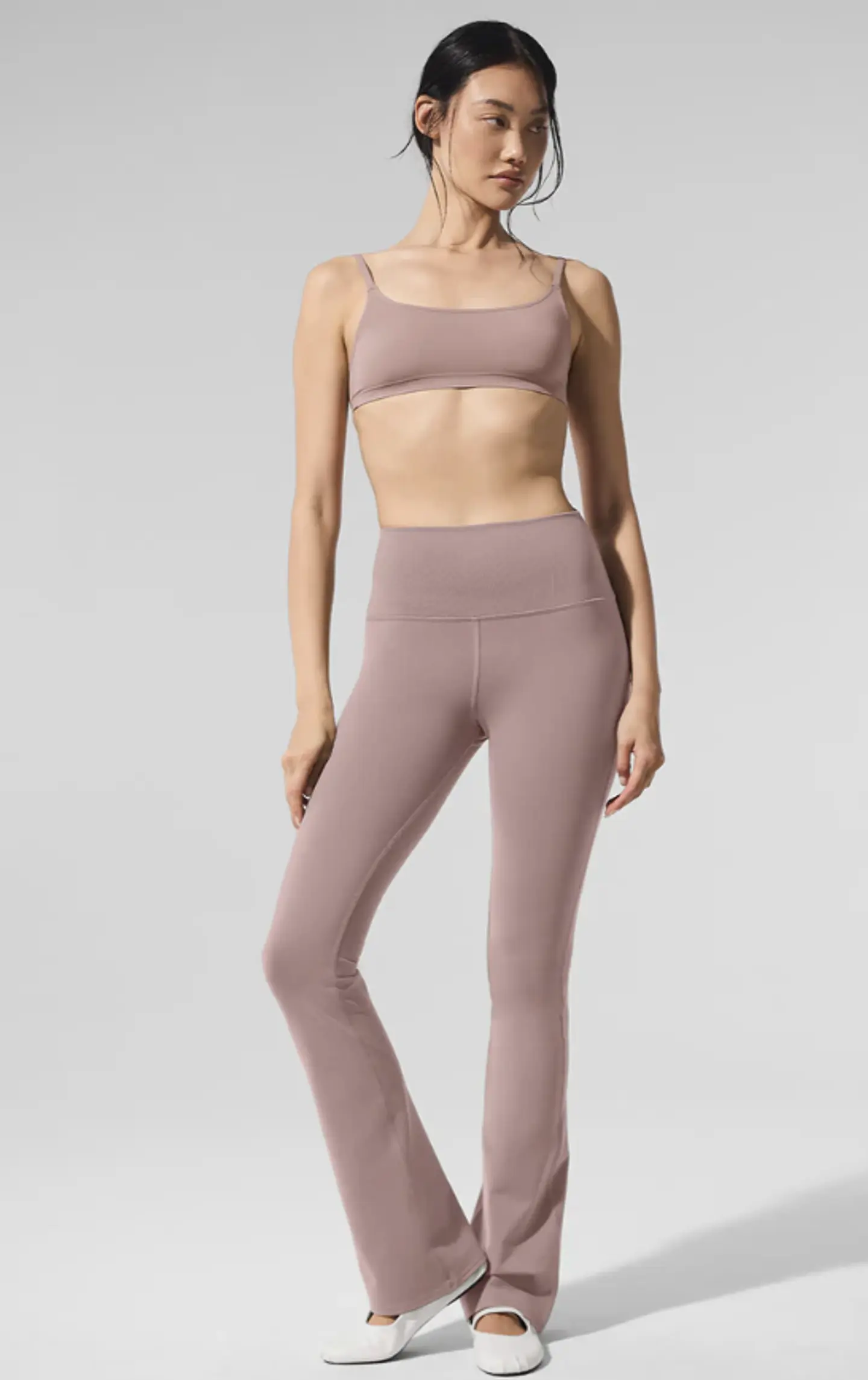 Legging Airbrush de cintura alta y corte bootcut con largo 7/8 1