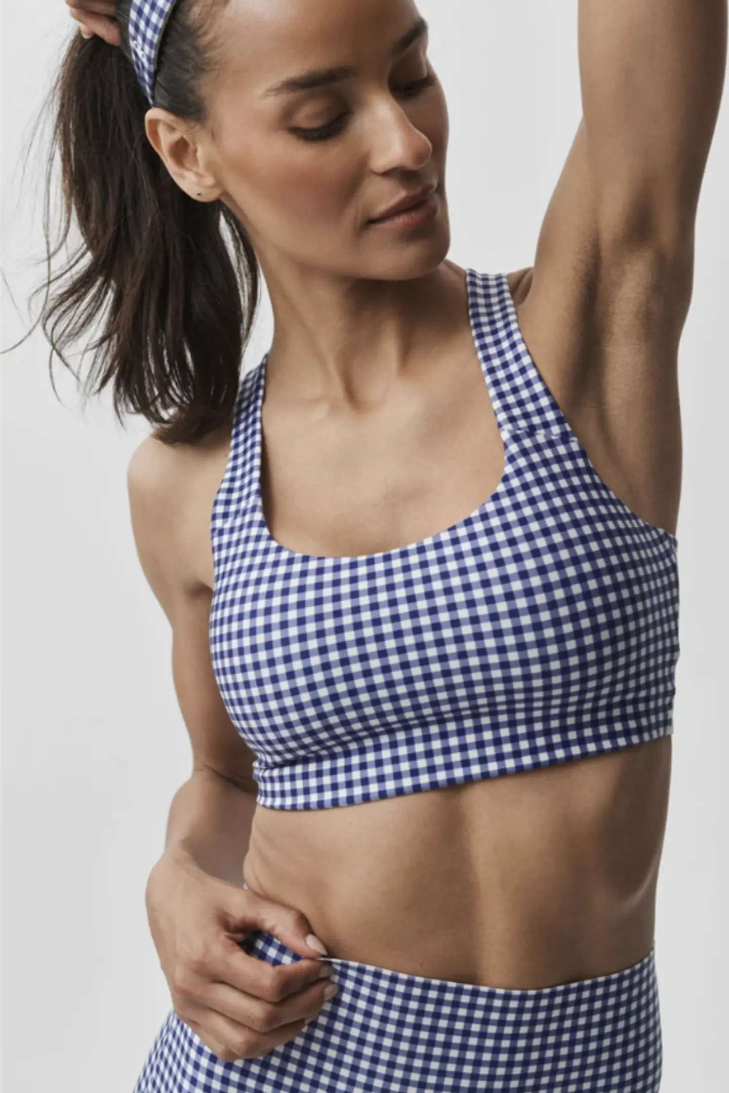Top Airlift Gingham Sleek Bra 2