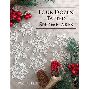 Libro de Frivolité - Four Dozen Tatted Snowflakes | 48 patrones de copos de nieve