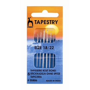 Set Agujas para Bordar Pony Tapestry 18/22