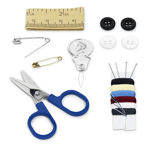 Estuche de Costura Dritz 18 Piezas – Kit Portátil con Tijeras e Hilo