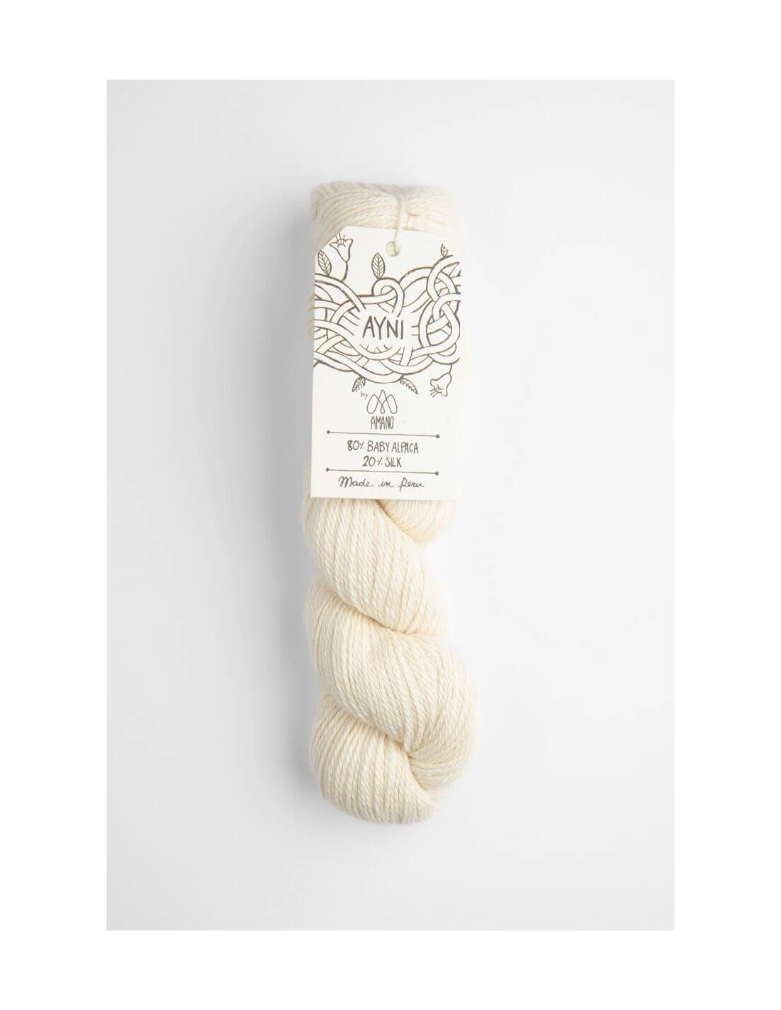 AYNI Amano | Lana Baby Alpaca y Seda para Tejer | Madeja 50g 1