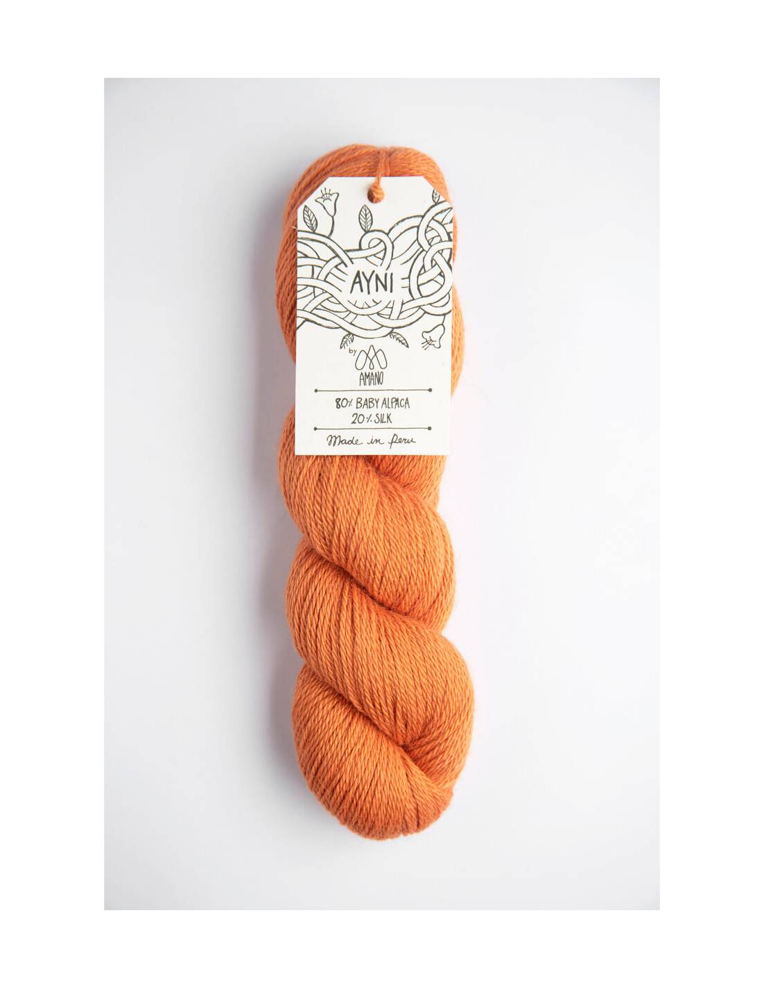 AYNI Amano | Lana Baby Alpaca y Seda para Tejer | Madeja 50g 10