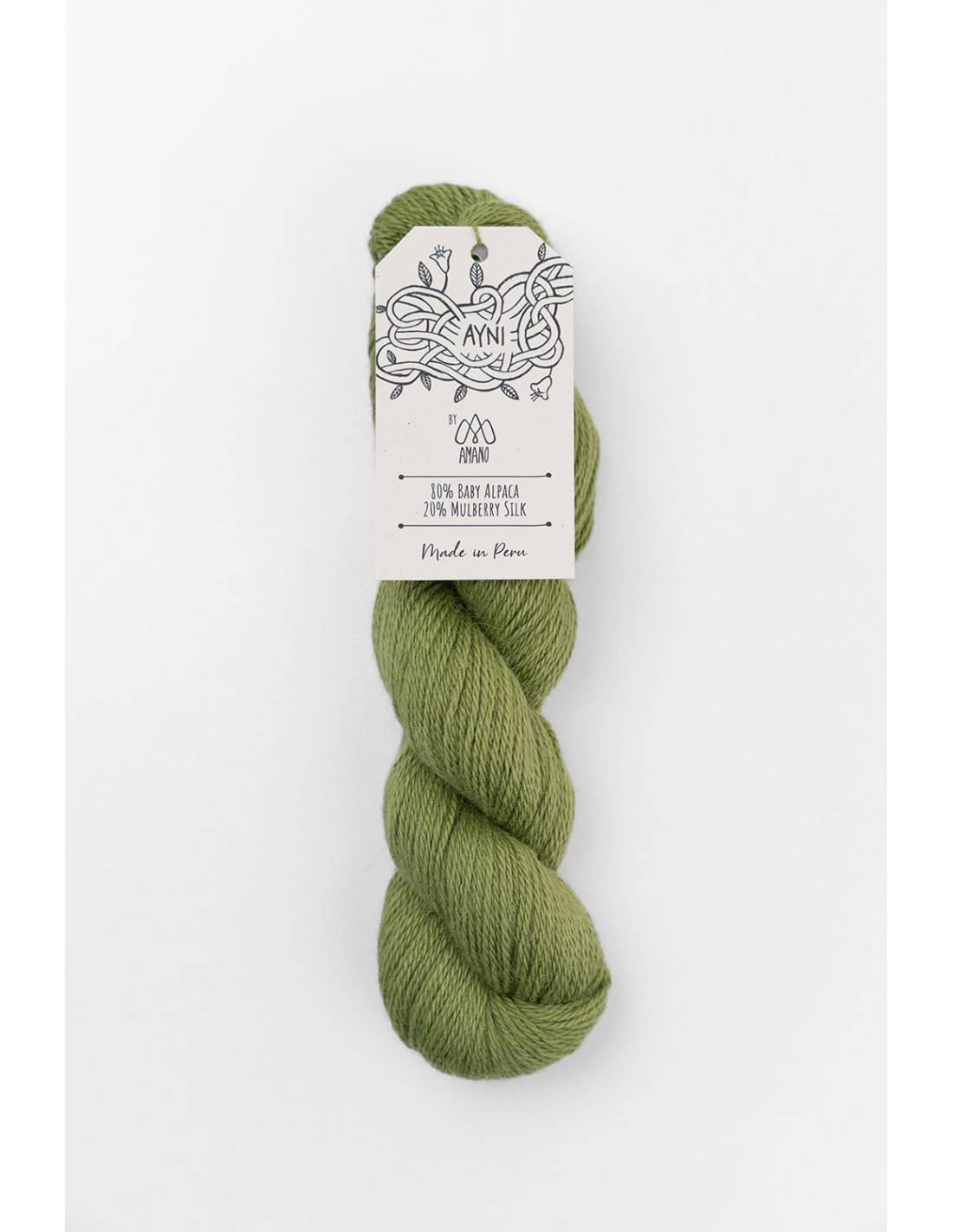 AYNI Amano | Lana Baby Alpaca y Seda para Tejer | Madeja 50g 15