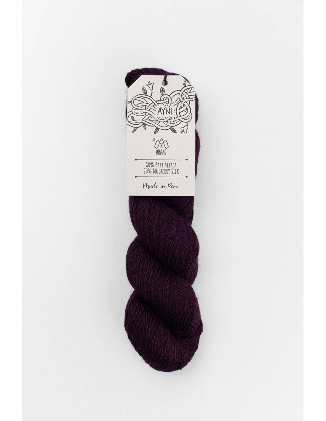 AYNI Amano | Lana Baby Alpaca y Seda para Tejer | Madeja 50g 16