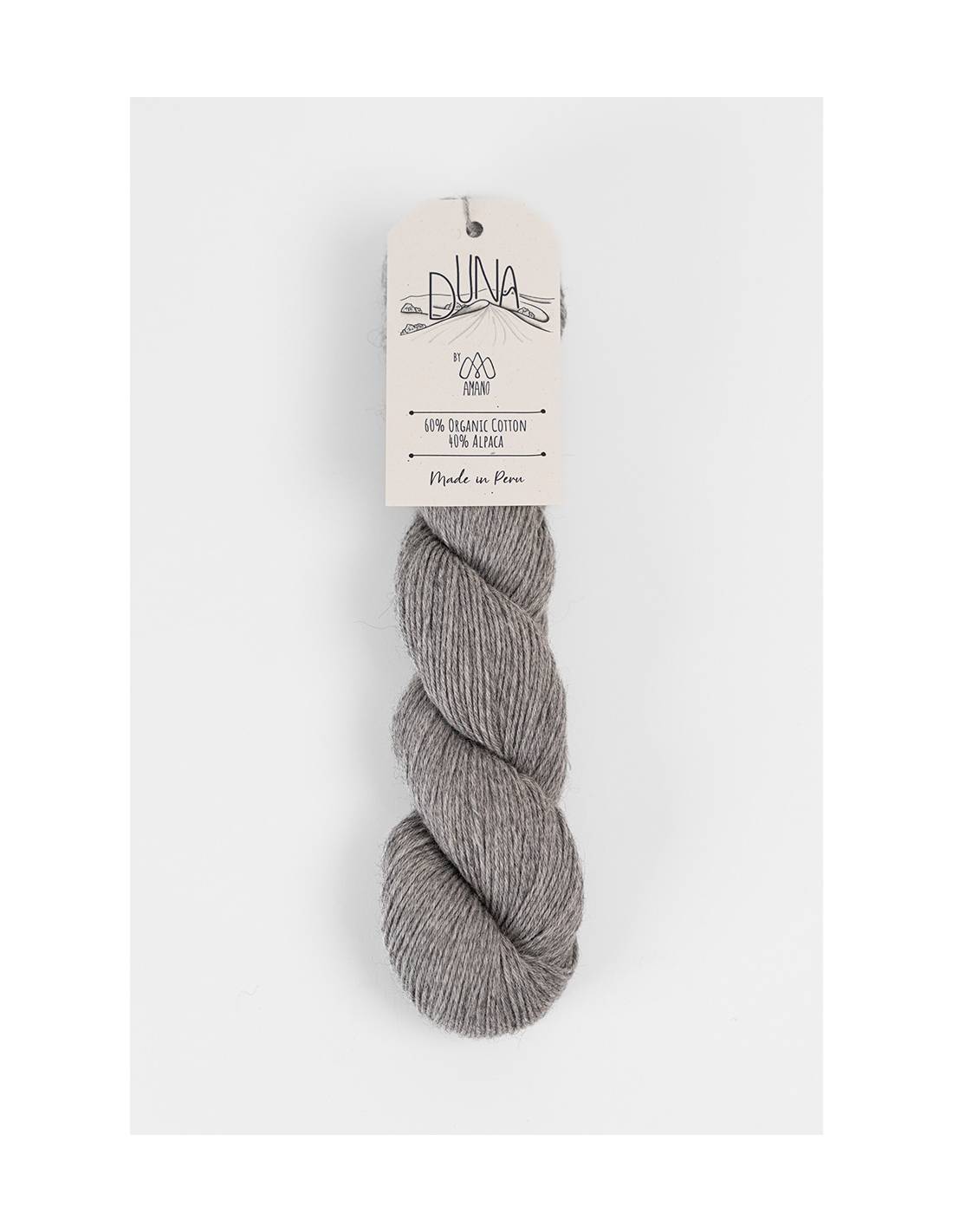 DUNA Amano | Hilo Algodón Orgánico y Alpaca para Tejer | Madeja 50g 1