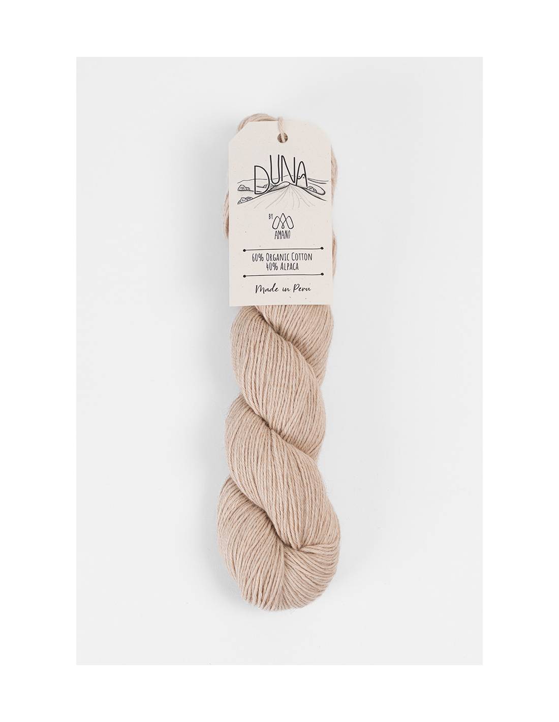 DUNA Amano | Hilo Algodón Orgánico y Alpaca para Tejer | Madeja 50g 8