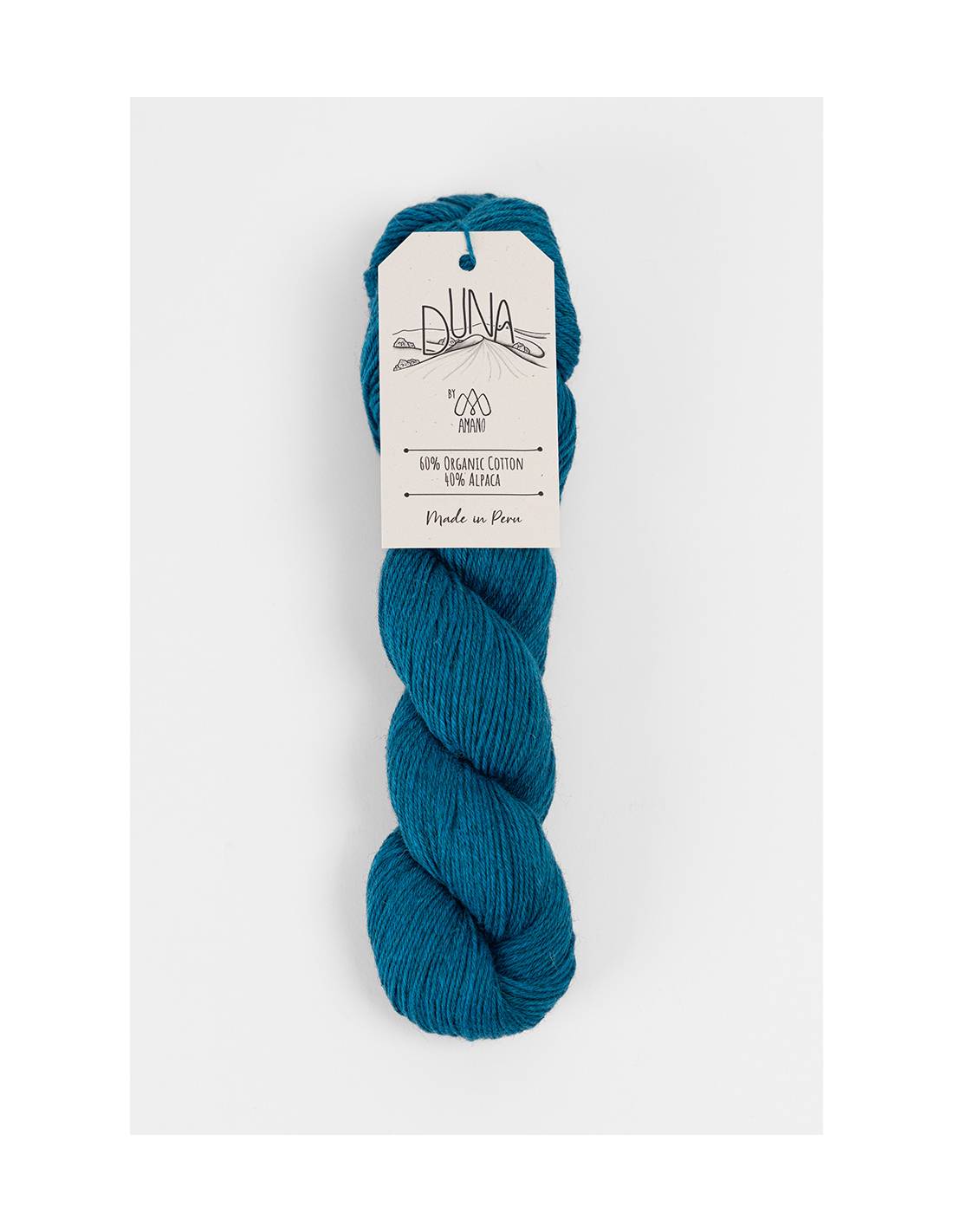 DUNA Amano | Hilo Algodón Orgánico y Alpaca para Tejer | Madeja 50g 16