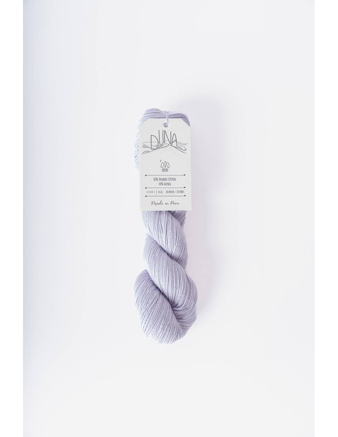 DUNA Amano | Hilo Algodón Orgánico y Alpaca para Tejer | Madeja 50g 23